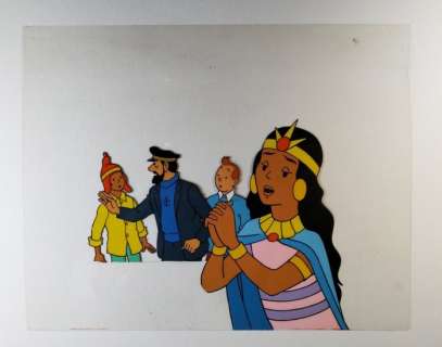 Studio Hergé | Tintin - Celluloid Belvision - le temple du soleil - (1969) | Catawiki