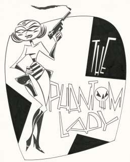 Antonio Lapone | Antonio Lapone - illustrazione originale "The Phantom Lady" - Page volante - Exemplaire unique | Catawiki