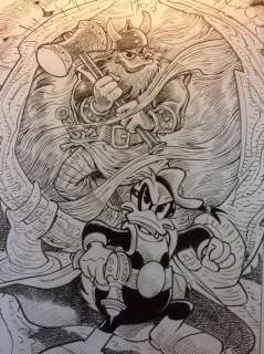 Alessandro Gottardo | Donald Duck - â€œVichinghi dalla quinta dimensioneâ€ - Page volante - Exemplaire unique - (2019/2019) | Catawiki