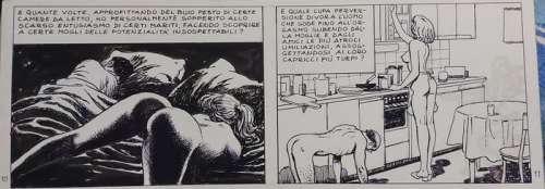 Milo Manara | Milo Manara - Striscia originale " Il profumo dell’uomo invisibile 2" - Page volante - (1995) | Catawiki