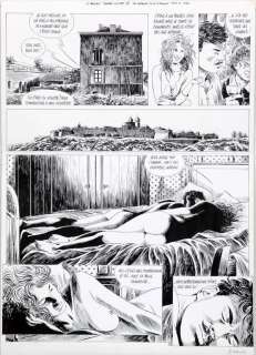 Servais | Tendre Violette, planche n°32 Ã  l’encre de Chine… | Banque Dessinée