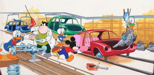 Walt Disney | Mickey, illustration Ã  l’encre de chine et Ã … | Millon