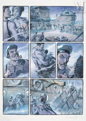 COROMINAS, Enrique (Né en 1969) - Lot 46 - Dorian Gray, Chapitre 3, planche 3.