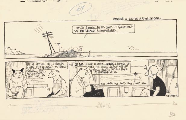 Régis Franc | 1989 - Le café de la plage | Huberty Breyne Gallery