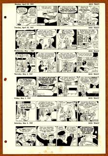 Gould - DICK TRACY, Daily Proofs (03/29~04/04/1957) | Russ Cochran