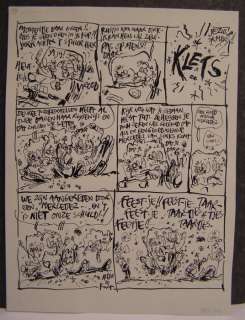 Kort, Hein de | Kort, Hein de - Originele pagina + inkleuring achterkant - Klets | Catawiki