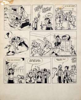 Uderzo | Luc Junior, planche n°21 Ã  l’encre de Chine … | Millon