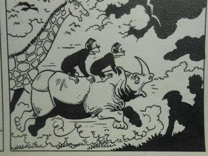 De Moor, Bob | De Moor, Bob - Originele pagina - Nonkel Zigomar, Snoe en Snolleke - De witte Maw-Maw - (1953) | Catawiki