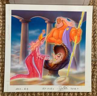 Josep Ferré | Hercules - Original illustration - Zero to Hero - for Ravensburger Puzzles - acrylic and gouache - 21 x 21 cm - (1997) | Catawiki