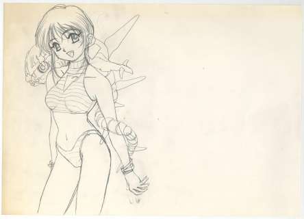 Yuzo Takada Hand-Drawn Illustration "3 × 3 EYES" | Mandarake (Big Web)