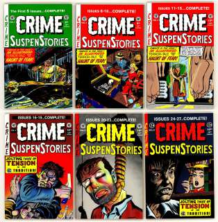 EC ANNUALS: CRIME SuspenStories #1 thru 6 | Russ Cochran