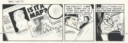86: Gould Dick Tracy daily 12/29/71 original comic art | Russ Cochran