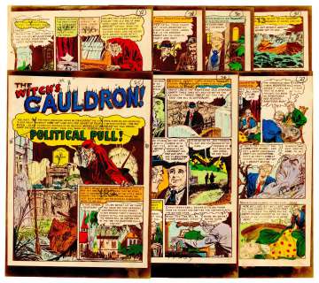 Ingels - POLITICAL PULL!, TALES FROM THE CRYPT #26, 7 Pg SP Story (1951) | Russ Cochran