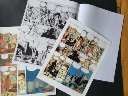 Pellerin | Pellerin, Patrice - Mise en couleur originale + film noir - L’Épervier T2 - Le Rocher du crâne - (1995) | Catawiki