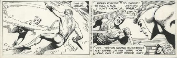 Dan Barry | Flash Gordon, Strip du 4 avril 1988 | Galerie 9ème Art