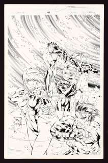 Ed Benes, Jon Sibal - Original Cover Art for Gen 13 #48 (2000) Pencils by Ed Benes, Inks by Jon Sibal