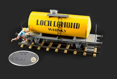 Herg | Tintin Aroutcheff Le Wagon Loch Lomond, tiré de L’île noire, 1994, | Cornette de St Cyr