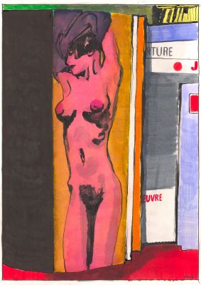 Blutch | Valentina - Variation en hommage à Valentina de Crépax | Huberty Breyne Gallery