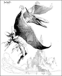 Frank Frazetta - TARZAN AT THE EARTH‘S CORE, ALTERNATE PLATE #0 Other Comic Art