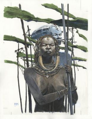 Guillaume Sorel | Illustration, Couverture du magazine Bifrost n°108, hommage à Octavia E. Butler, octobre 2022 | Galerie 9ème Art