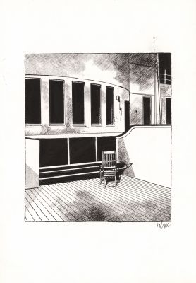 Frédéric Pajak | Sans titre, 27 - Encre de Chine, plume et pinceau sur papier | Huberty Breyne Gallery