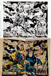 David Boller - x-men the time gliders p 2-3 (sold live on ‘dueling dealers of comic art‘ episode #10 podcast on 3-31-2021 (re-watch our live art selling podcast here! )