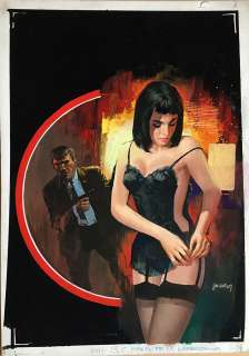 Carlo Jacono - Original cover for "Agente anti catastrofe" by Bart Gould. Cm. 28,5x40,5. Gouache. Mint. Signed