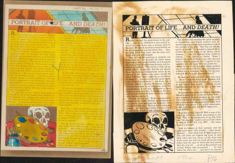 PORTRAIT OF LIFEâ€¦AND DEATH!, CRYPT OF TERROR #18, SP Text Story, Art (1950) | Russ Cochran