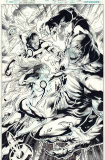 Jay Leisten - green lanterns #5 cover - simon baz and jessica cruz vs. Red lantern (atrocitus) - 2016 signed