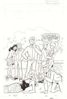 Fernando Ruiz, Rich Koslowski - archie‘s weird mysteries #4 cover - archie doppelgangers with betty and veronica - 2000 signed