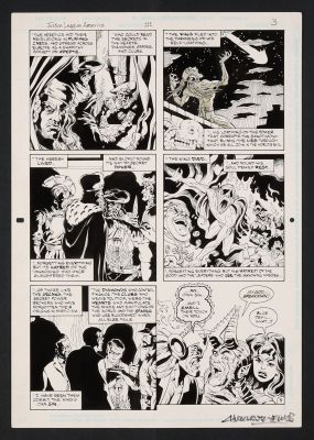 Original Art from Justice League America #111 (1996) Page 3 Pencils by Chuck Wojtkiewicz, Inks by Will Blyberg | mycomicshop.com