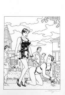 Roberto Baldazzini | Roberto Baldazzini - Copertina originale “Kontrolle” - Page volante - Exemplaire unique | Catawiki