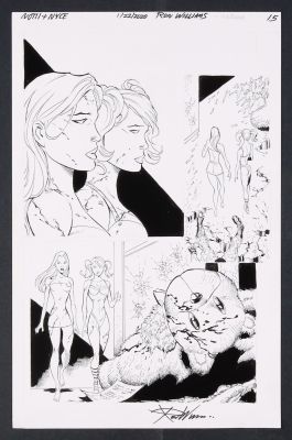 Ron Williams | Original Art from Unidentified Notti and Nyce Issue (c. 2020) by Ron Williams Page 15 | mycomicshop.com