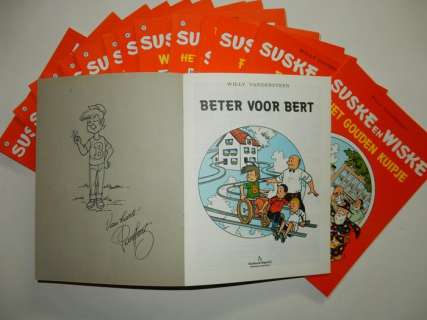 Willy Vandersteen / Paul Geerts + Studio | Suske en Wiske - Lot 2 van 15 reclame-albums - Met 15 opdrachttekeningen door Paul Geerts - Broché - EO - (1989/2009) | Catawiki