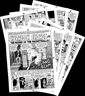 SHERMLOCK SHOMES in THE HOUND OF THE BASKETBALLS!, MAD 16 NO RESERVE! | Russ Cochran