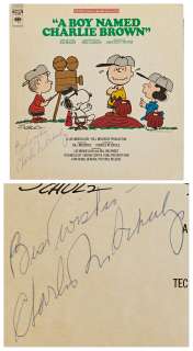 Charles Schulz Signed Record Album ’’A Boy Named Charlie Brown’’ -- Without Inscription | Nate Sanders