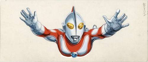 Toshio Okazaki Hand-Drawn Illustration The Return Of Ultraman | Mandarake (Big Web)