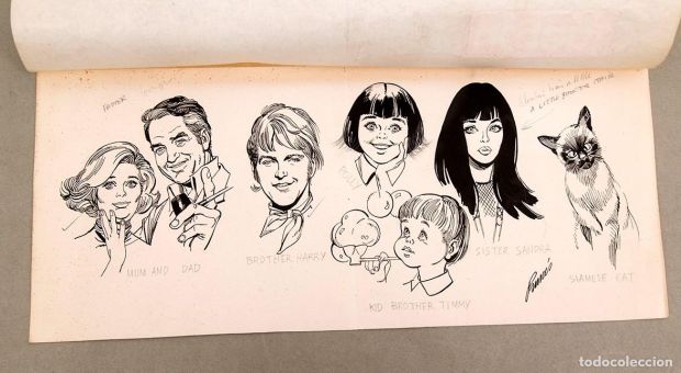 CARLES PRUNÉS - DIBUJO ORIGINAL - ESTUDIO DE PERSONAJES PARA 10 ACACIA AVENUE | todocoleccion (Buy It Now)