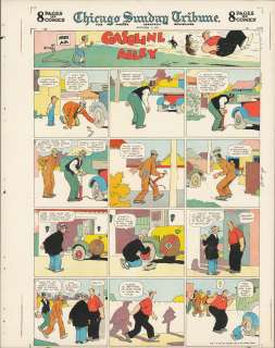 King - GASOLINE ALLEY, Sunday Page, Proof (10/04/1925) | Russ Cochran