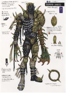 Yasushi Nirasawa Hand-Drawn Color Illustration (Line-Art Is Printed ) ’Kamen Rider Blade’ Scarab Undeath | Mandarake (Big Web)