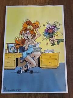 Gürsel, Gürçan | Gürsel, Gürçan - Dessin original couleur - Hommage à Franquin | Catawiki