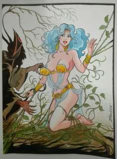 Bono, Fabio | Fabio Bono (De Rode Ridder) - Originele illustratie - De nachtmerries van Galaxa nr. 1 - Techniek: Oost-Indische inkt en Ecoline - Page volante - (2023) | Catawiki