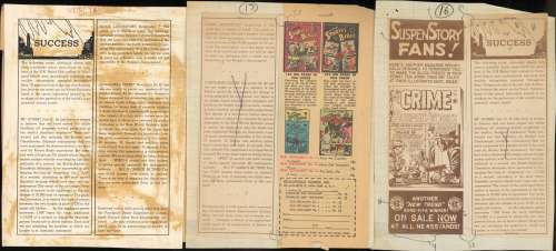 SUCCESS, WEIRD FANTASY #16 Text Story, 3 Pcs. (1950) | Russ Cochran