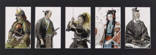 Bourgier Eric - ILLUSTRATIONS - JAPON FÉODAL, 2012 5 Illustrations originales