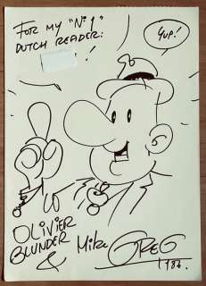 Greg | Greg - Dessin original dédicacé - Achille Talon - (1986) | Catawiki