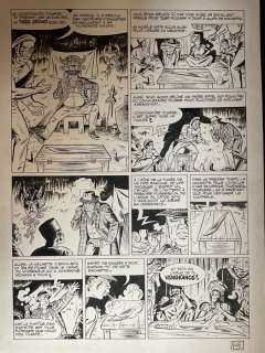 Van Liemt, Simon | Van Liemt, Simon - Planche originale - Les Nouvelles Enquêtes de Ric Hochet T5 - Commissaire Griot - (2021) | Catawiki