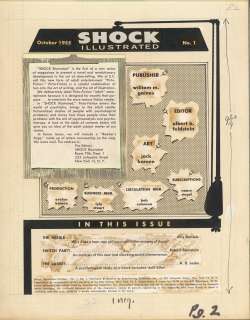 SHOCK ILLUSTRATED #1, Text Story, 1 Pcs. (1955) | Russ Cochran