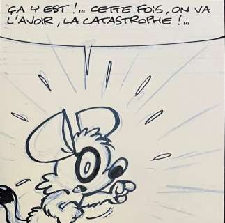 Chlorophylle – Publicated Page ” Barrages ” in Album & Journal Tintin | BD Originaux