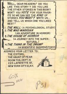 EC COMICS-The Haunt of Fear No.15- Original 1950s Text-Original art | Russ Cochran