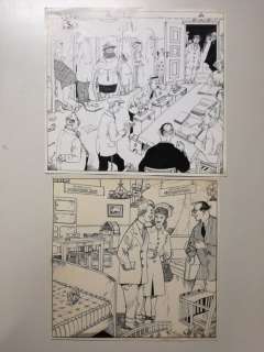 Buth | Buth - 2 originele tekeningen De Malcontenten - Verkiezingen - Jong getrouwden (periode 1947-1951) | Catawiki